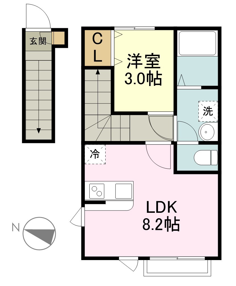 ＣＩＥＬ旭ヶ丘 間取り図