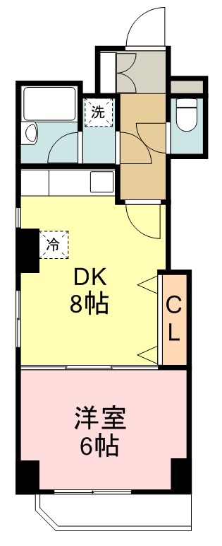 キャピタル小田原 301号室 間取り