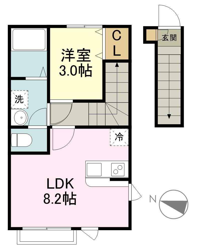 ＣＩＥＬ旭ヶ丘 間取り図