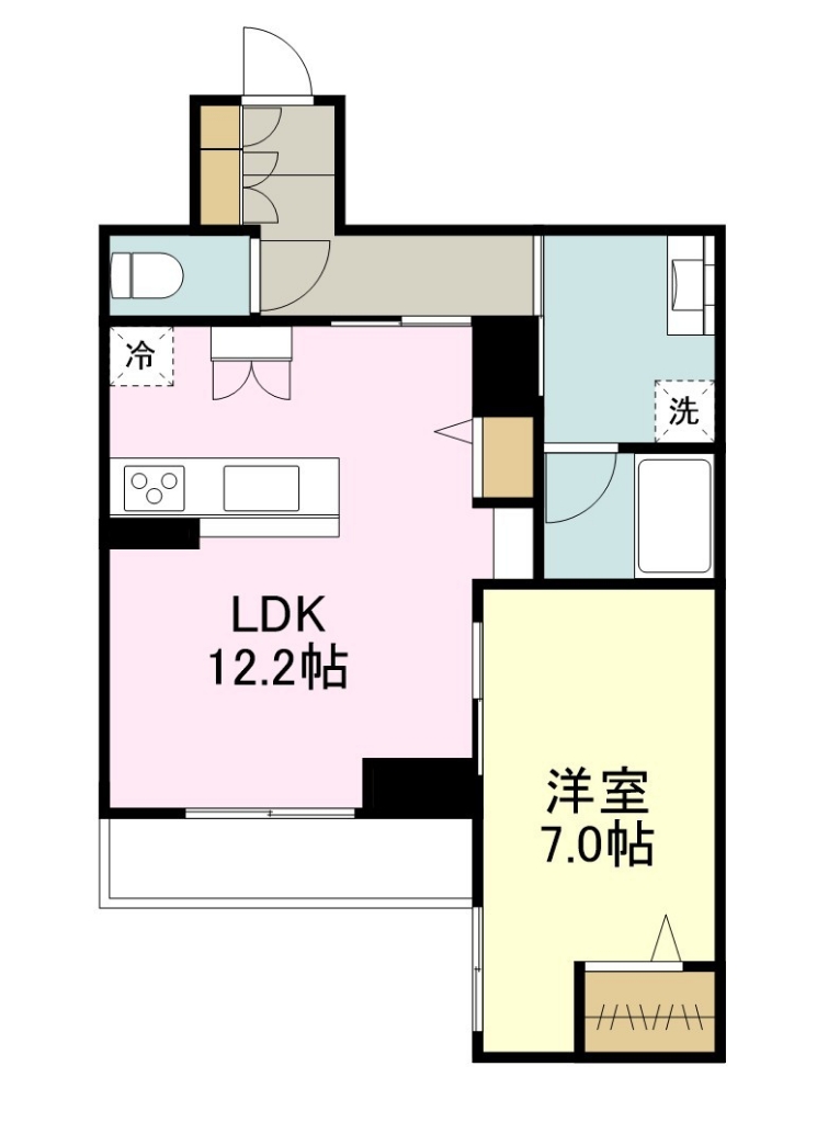 べレオ・花京院 402号室 間取り