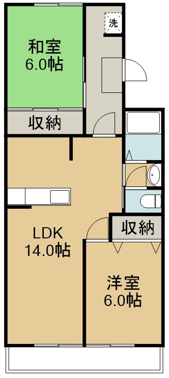 東仙台ガーデンハイツⅣ 間取り図