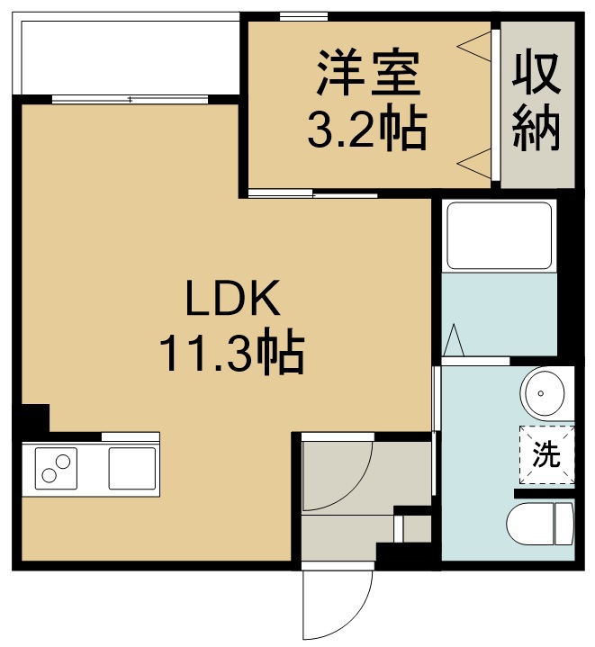 ステラ連坊 303号室 間取り