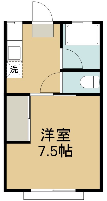 第一竹内コーポ 間取り図