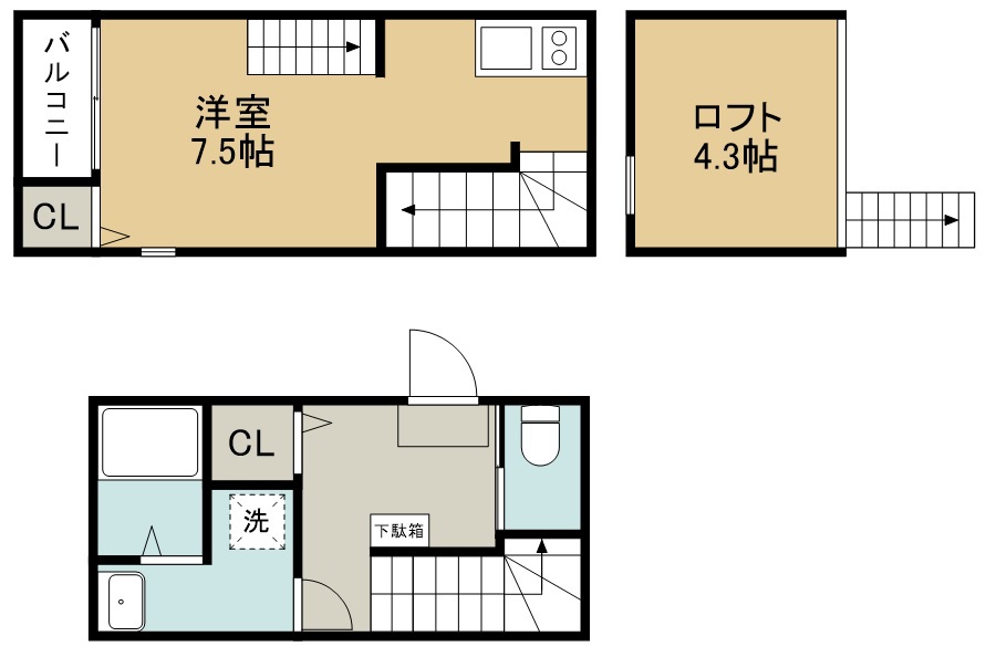 ハーモニーテラス平成Ⅷ 間取り図