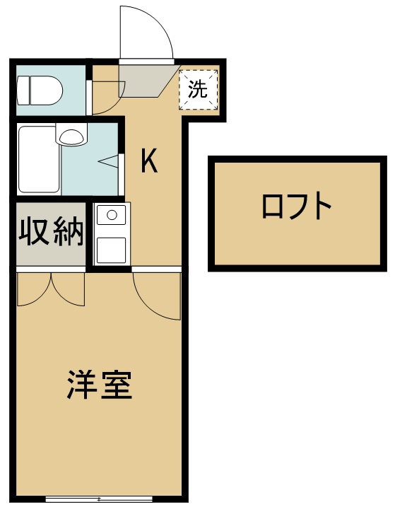 レオパレス三百人町 間取り図