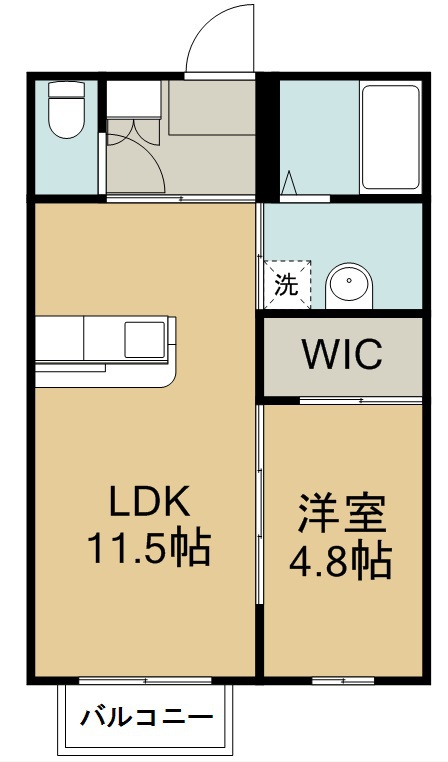 元町壱番館 102号室 間取り