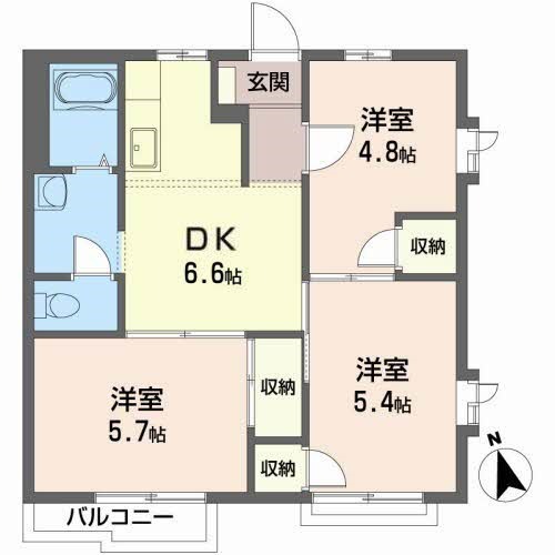 ユリエール 間取り図