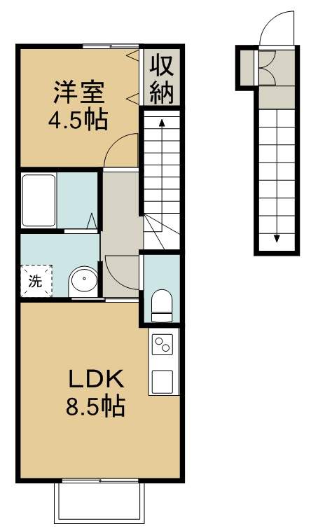 フォレスタヒルズＡ棟 間取り図