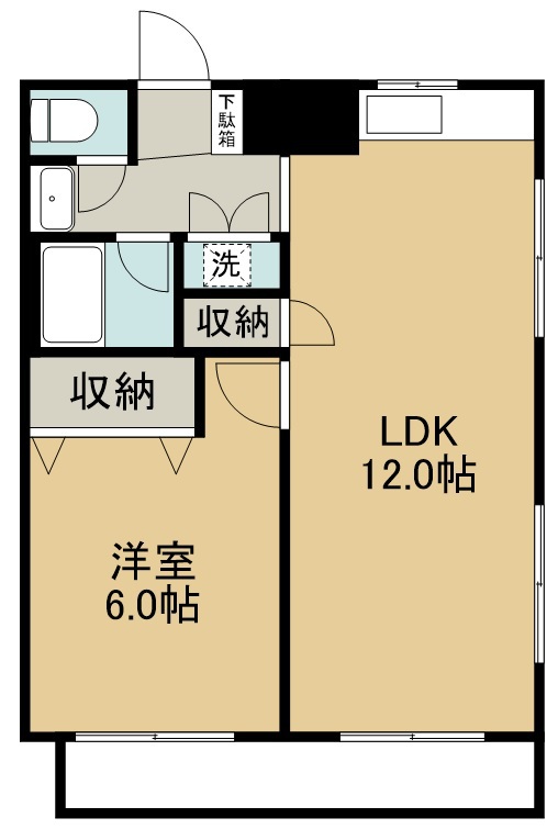 グレース・オノ 401号室 間取り