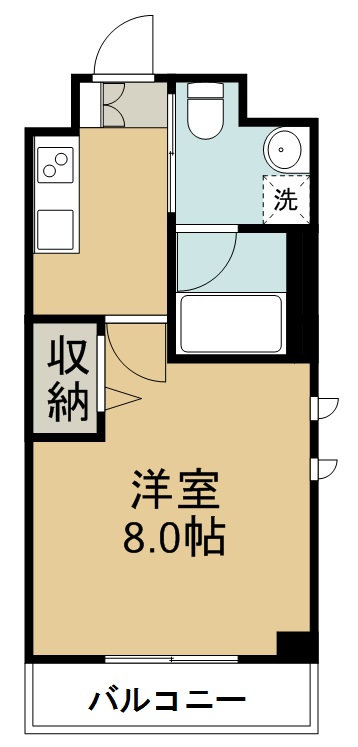 ヒューマンハイム平成 505号室 間取り