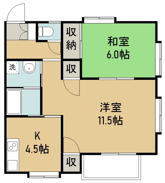 ドミール大和 間取り図