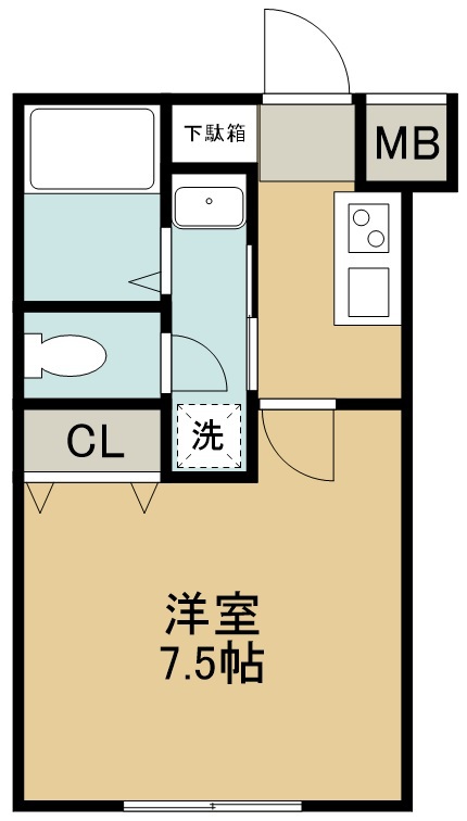 クレシエンテ大和町 405号室 間取り