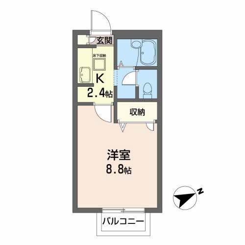 エスポワールＡ 105号室 間取り