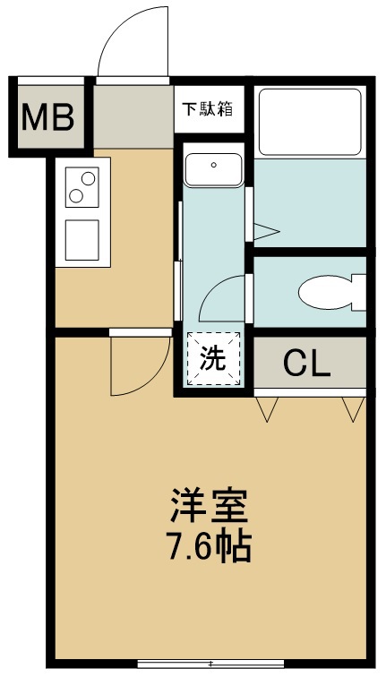 クレシエンテ大和町 403号室 間取り