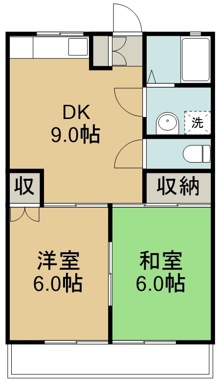 αＮＥＸＴ仙台第１７ 202号室 間取り