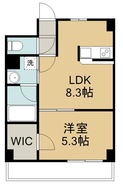 グリシーナフロール 102号室 間取り