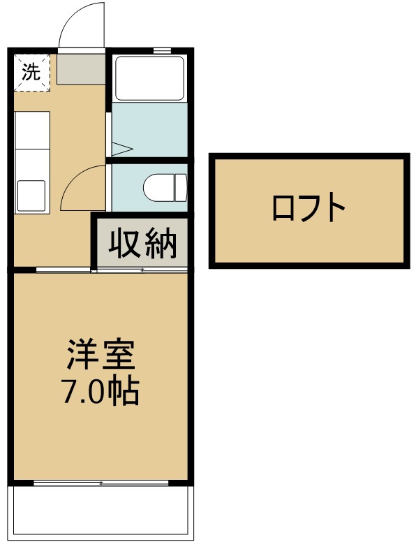 プリンスコート沖野Ｂ棟 間取り図