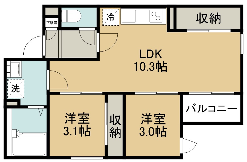 ＲＥＧＡＬＥＳＴ南小泉 間取り図