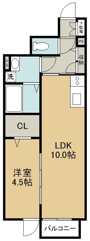 イーストレミオ 103号室 間取り