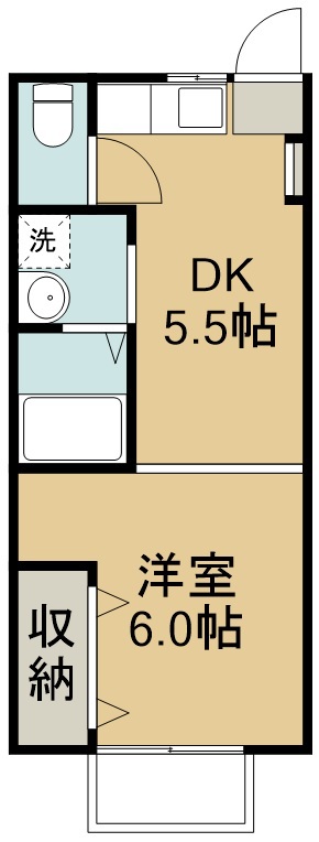 グリーンコーポ 間取り図