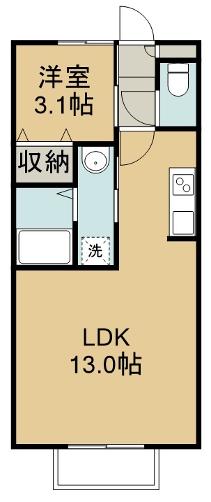 ロイスヒルズ原町 203号室 間取り