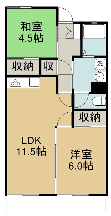 オリエンタルハイム庄子 間取り図