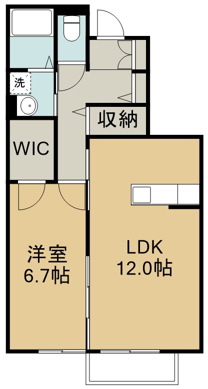 ウィンズパーク 102号室 間取り