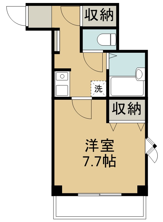 ベルコート五輪 306号室 間取り