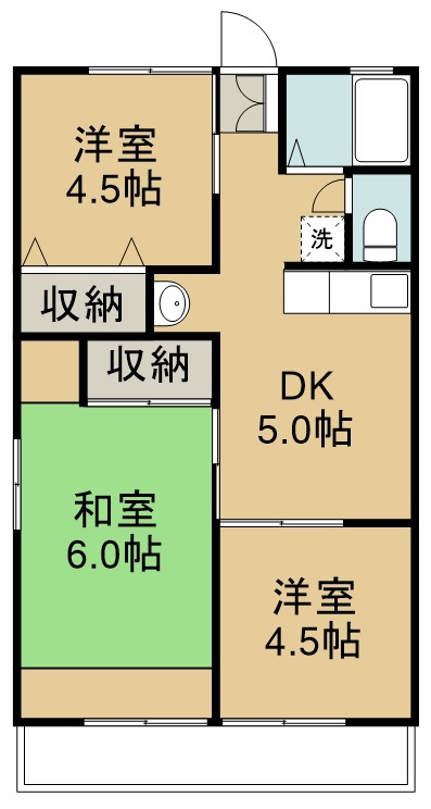 ハイムのいえ 202号室 間取り