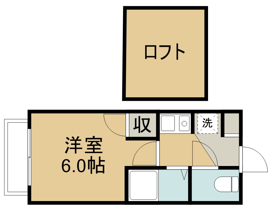 アップルハウス六十人町 間取り図