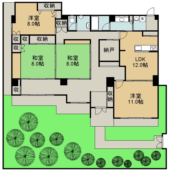 名取ビル富弥 102号室 間取り