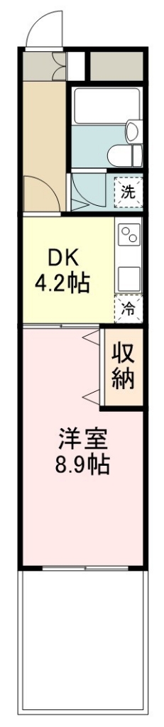 ライオンズマンション上杉東 203号室 間取り