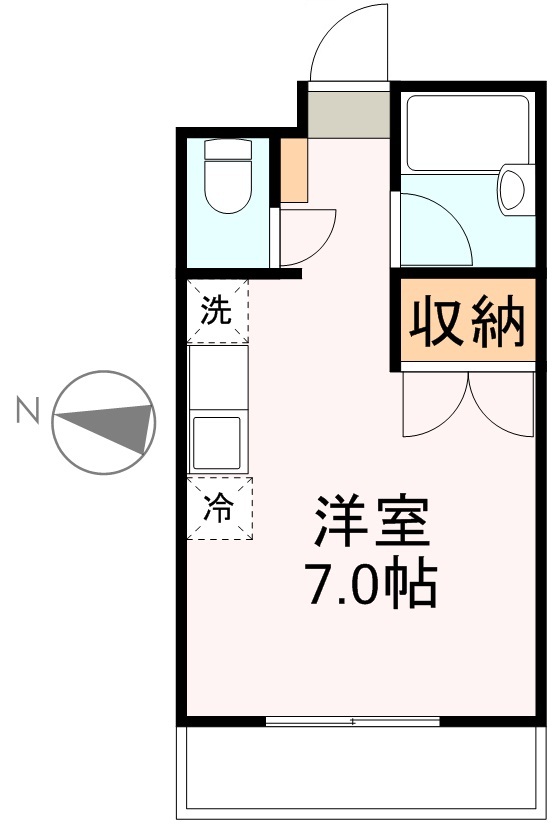 リモーブル旭ヶ丘 302号室 間取り