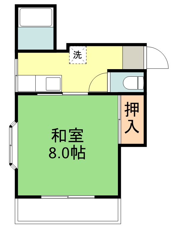 サンライズアオバ 205号室 間取り