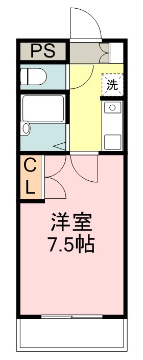 コモードカルム河原町 間取り図