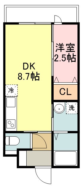 ソレイユ下山 103号室 間取り