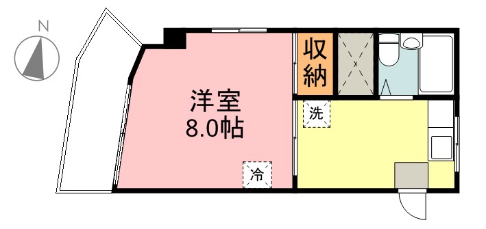 チバハイツ 306号室 間取り