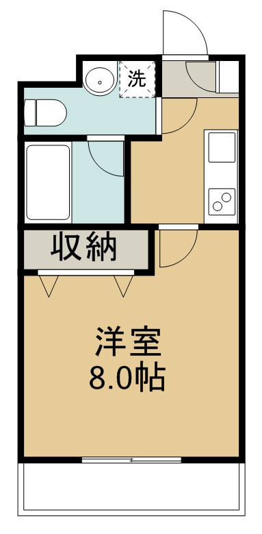 サンヒルズＳＳＫⅡ 202号室 間取り