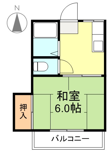 サンライズアオバ 203号室 間取り