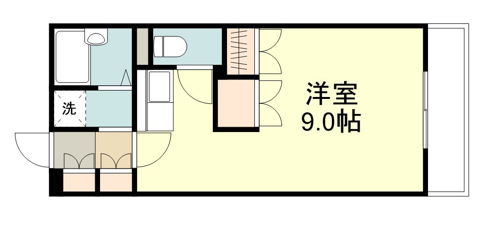 メゾンブランシュ１号館 504号室 間取り