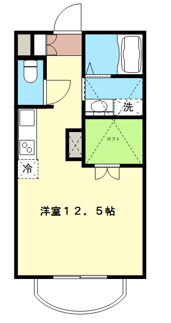 Ｓｕｎ－Ｆｅｌｉｃｅ・１７ 1802号室 間取り