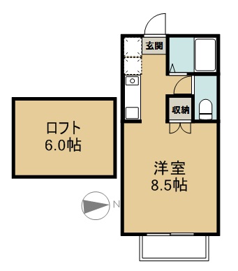 アスコット清水沼 203号室 間取り