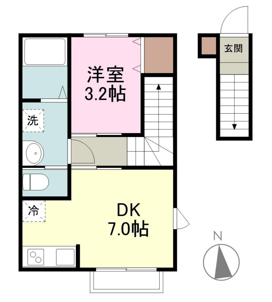 ｐｉｎｅＳ 205号室 間取り