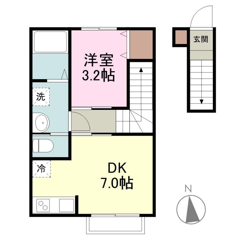 ｐｉｎｅＳ 202号室 間取り