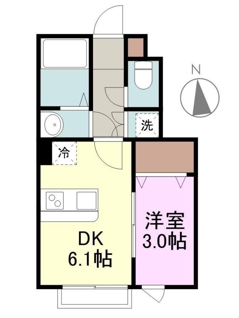 ｐｉｎｅＳ 103号室 間取り