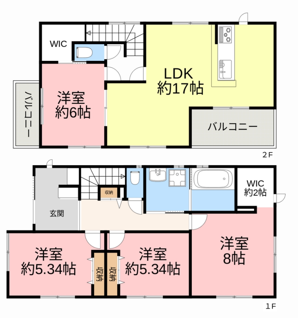 小田原３丁目貸家 間取り図