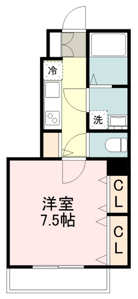 Ｎ－スタイル 102号室 間取り