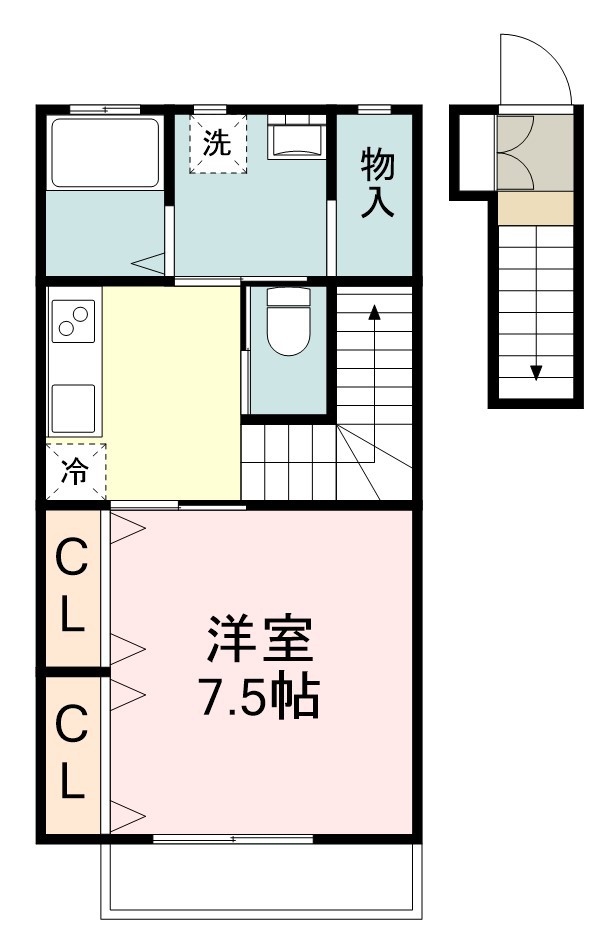 Ｎ－スタイル 203号室 間取り