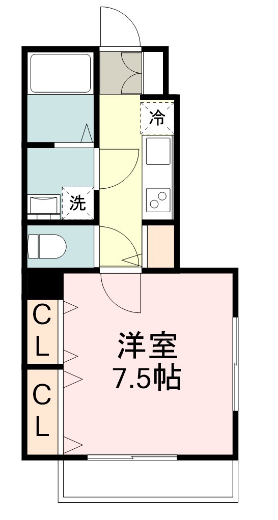 Ｎ－スタイル 105号室 間取り