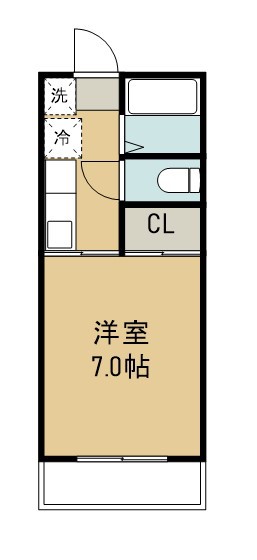 サンレモハイツ上杉 A205号室 間取り